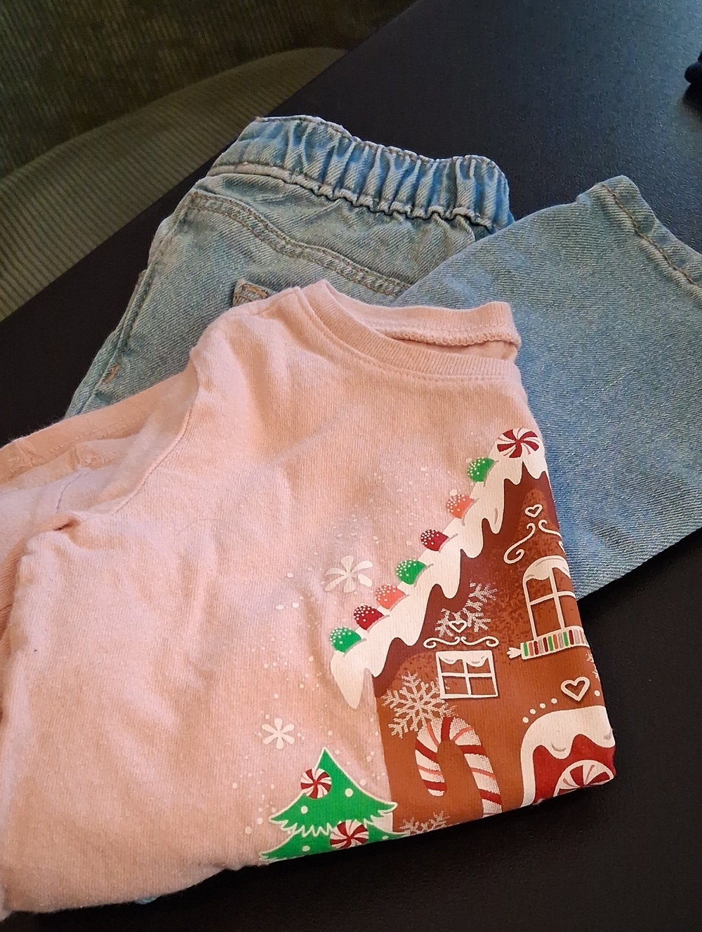 The Children's Place Pink Gingerbread House Long Sleeve Tee